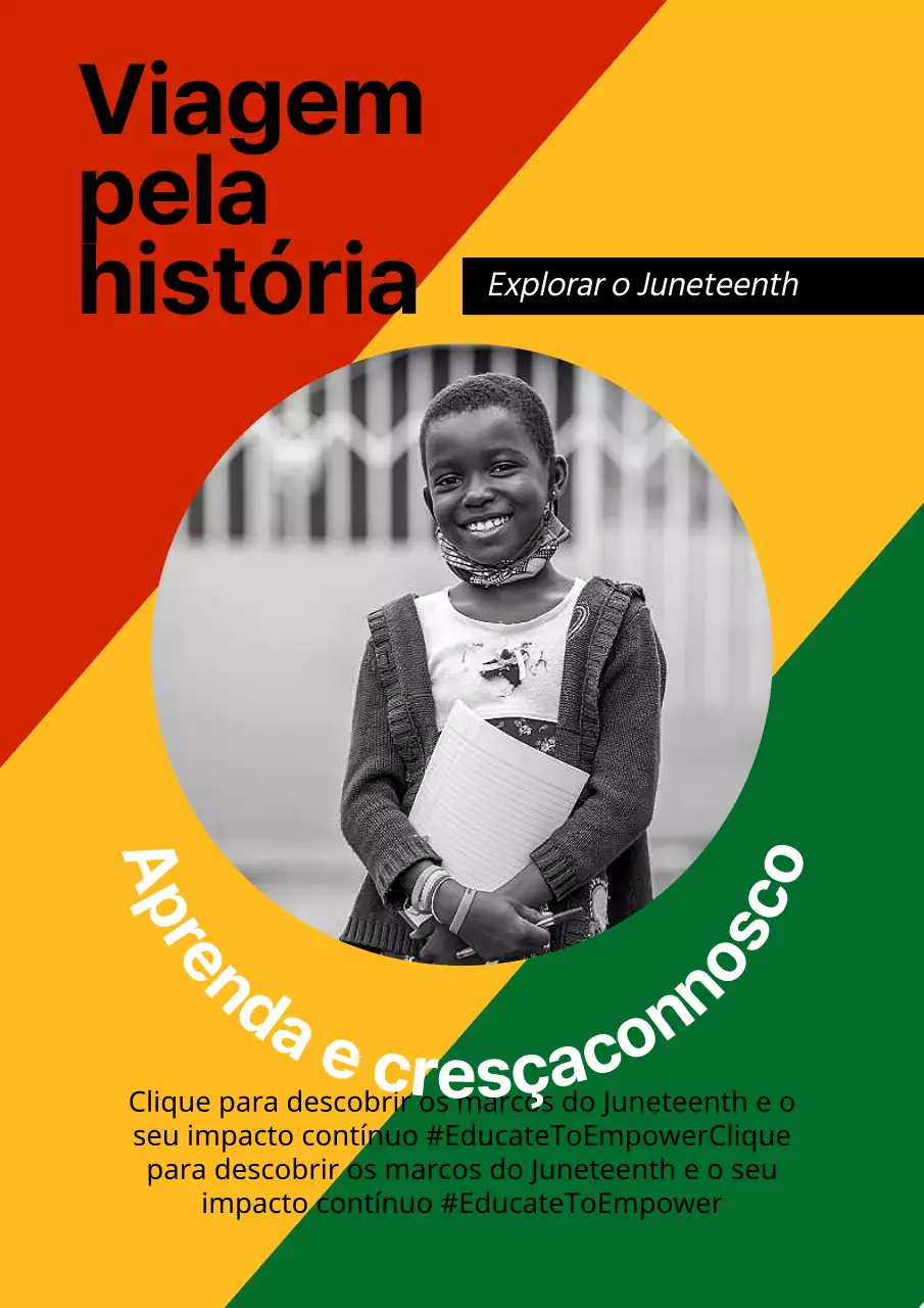 Recursos didácticos modernos do Dia da Liberdade Americano em vermelho, amarelo e verde