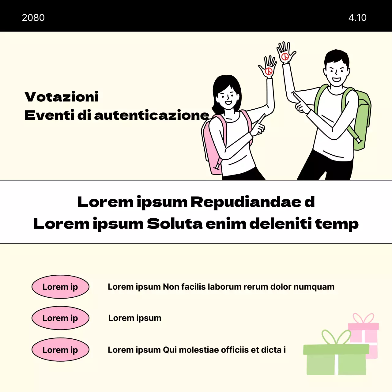 Una guida al voto per le elezioni parlamentari beige e minimalista