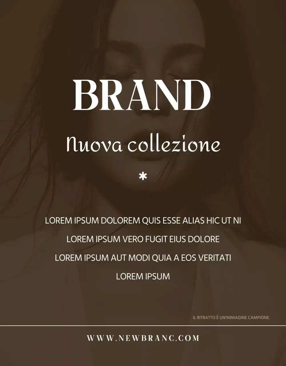 Promuovere una moda semplice in beige e marrone