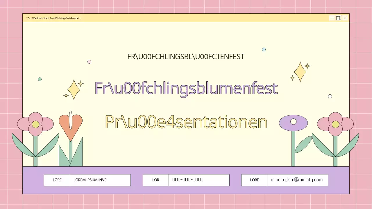 Kitschig-floraler Frühlingsfest-Planer in Rosa und Mauve