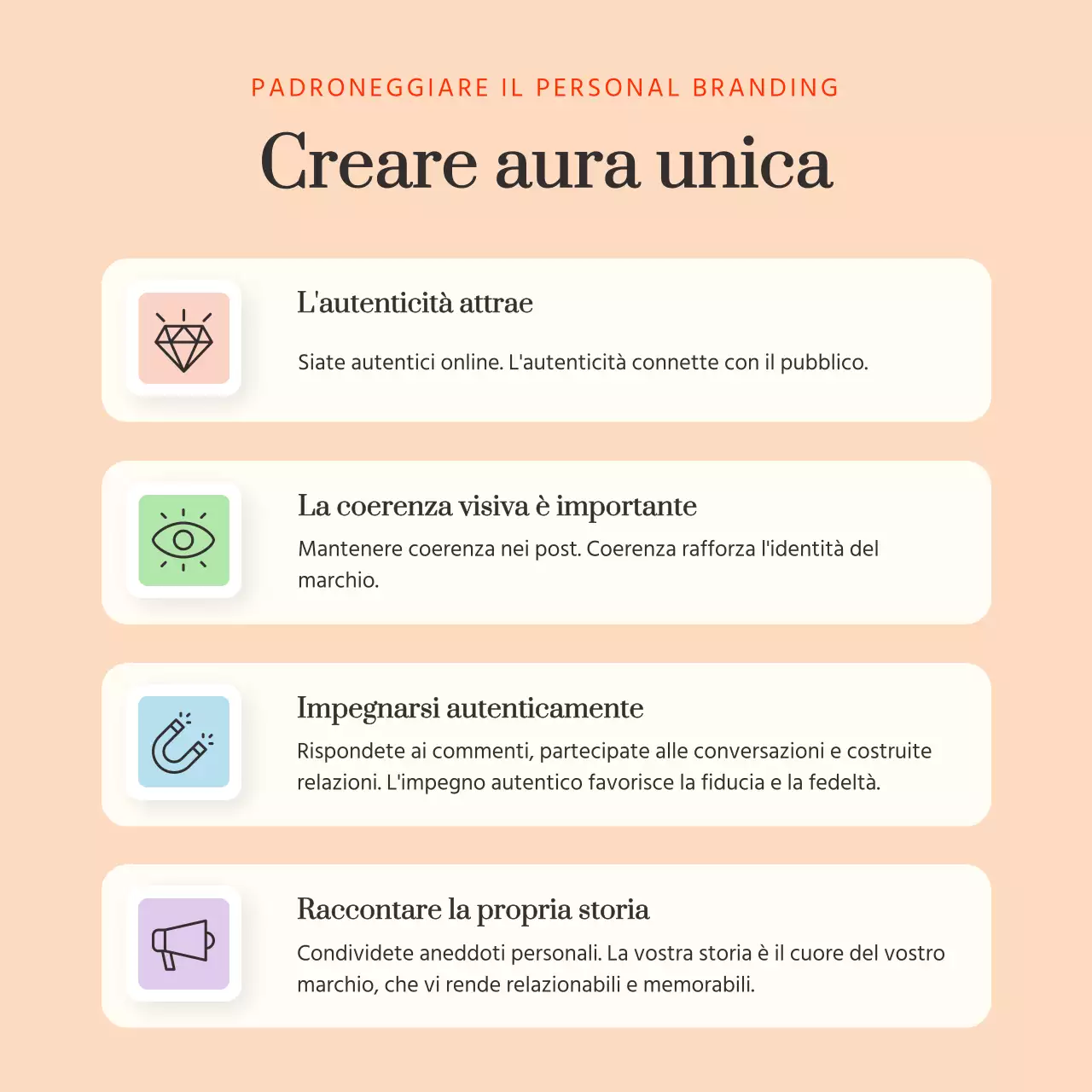 Beige Guida infografica ai suggerimenti minimi per il personal branding