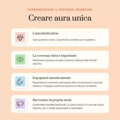 Beige Guida infografica ai suggerimenti minimi per il personal branding
