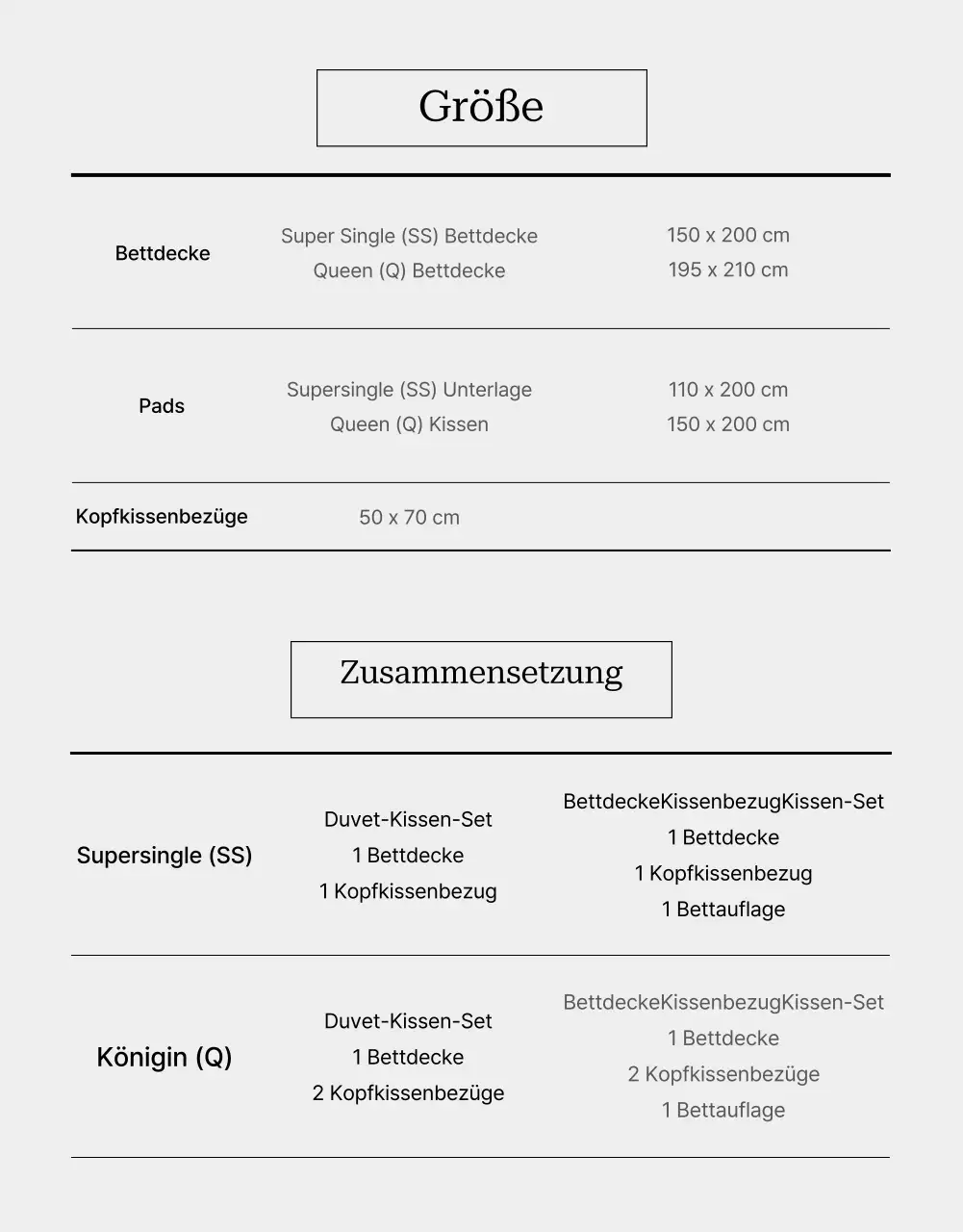 Fördern Sie graue, moderne Bettwaren