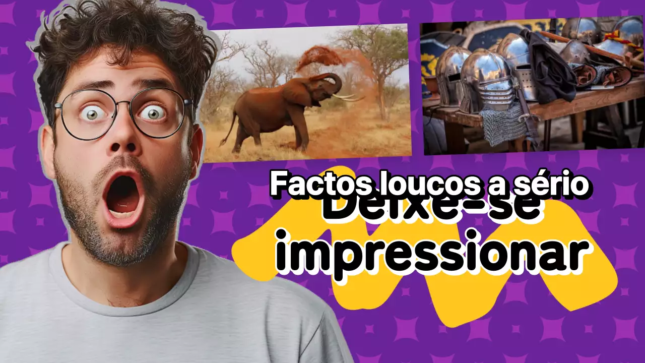Roxo e Amarelo Ousado Clickbait Factos divertidos Vídeo