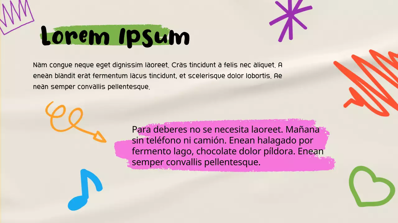 Beige Trendy Fun Papel arrugado Papel de aprendizaje