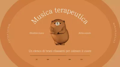 Copertina per playlist mindfulness depressione semplice in marrone e beige