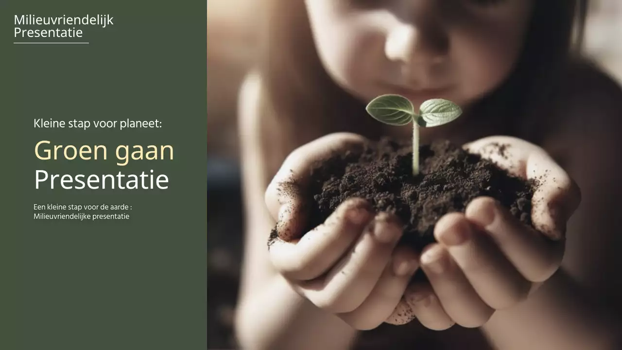 Een eenvoudig groen en geel groen verslag