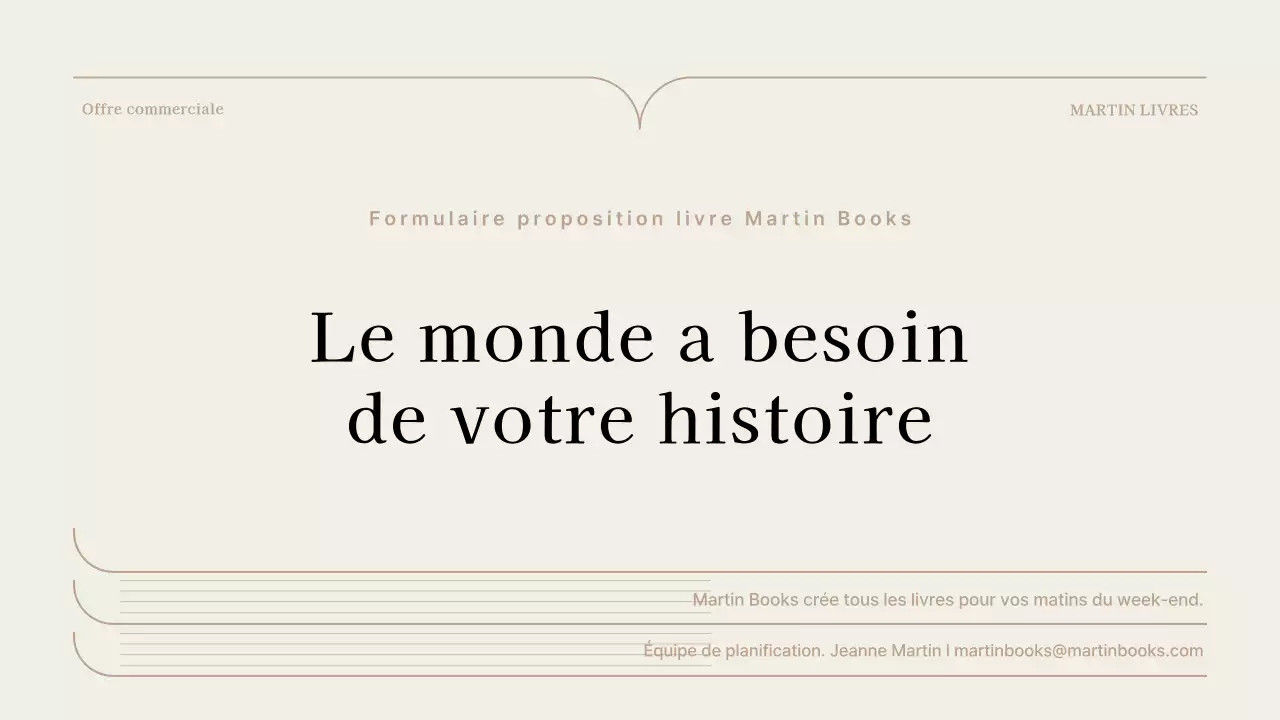 Une proposition de livre simple en marron et beige
