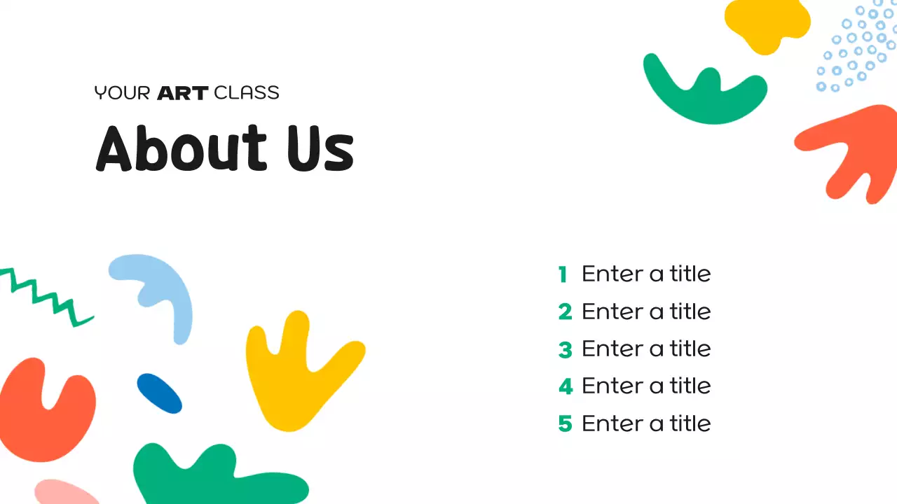 Colorful Playful Art Class Invitation Presentation