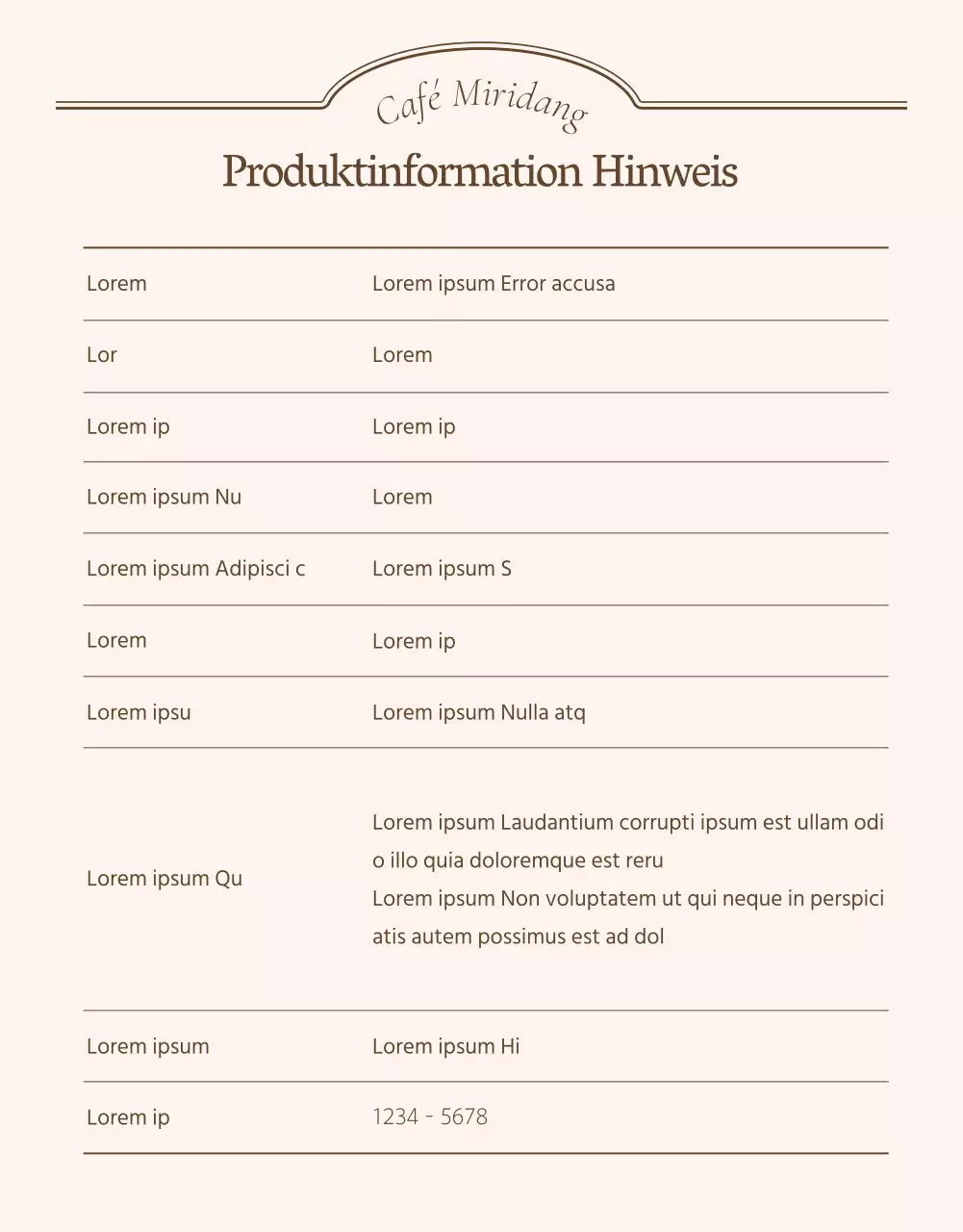 Anleitungen und Warnhinweise oder Anzeigen für Vintage-Detailseiten in Elfenbein und Beige