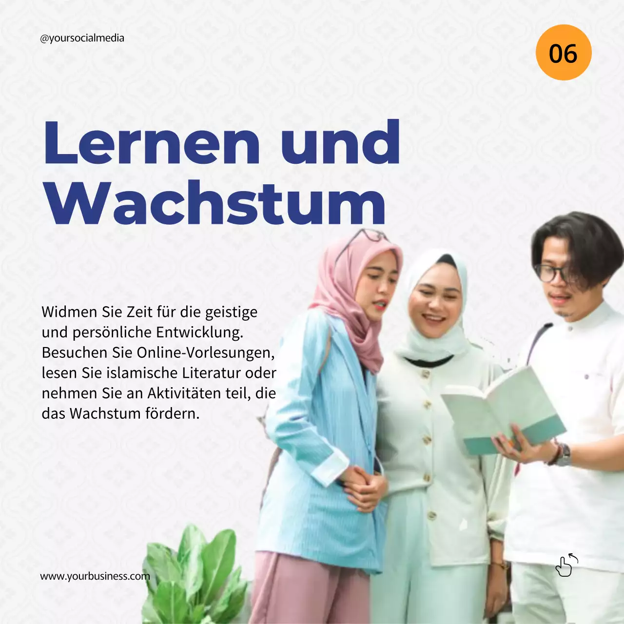 Blue Orange Einfache Ramadan-Tipps Anleitung