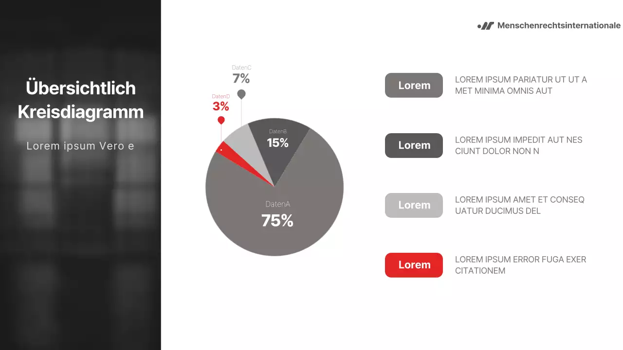 Schwarzer und weißer, einfacher, aber aussagekräftiger Bericht für NGOs