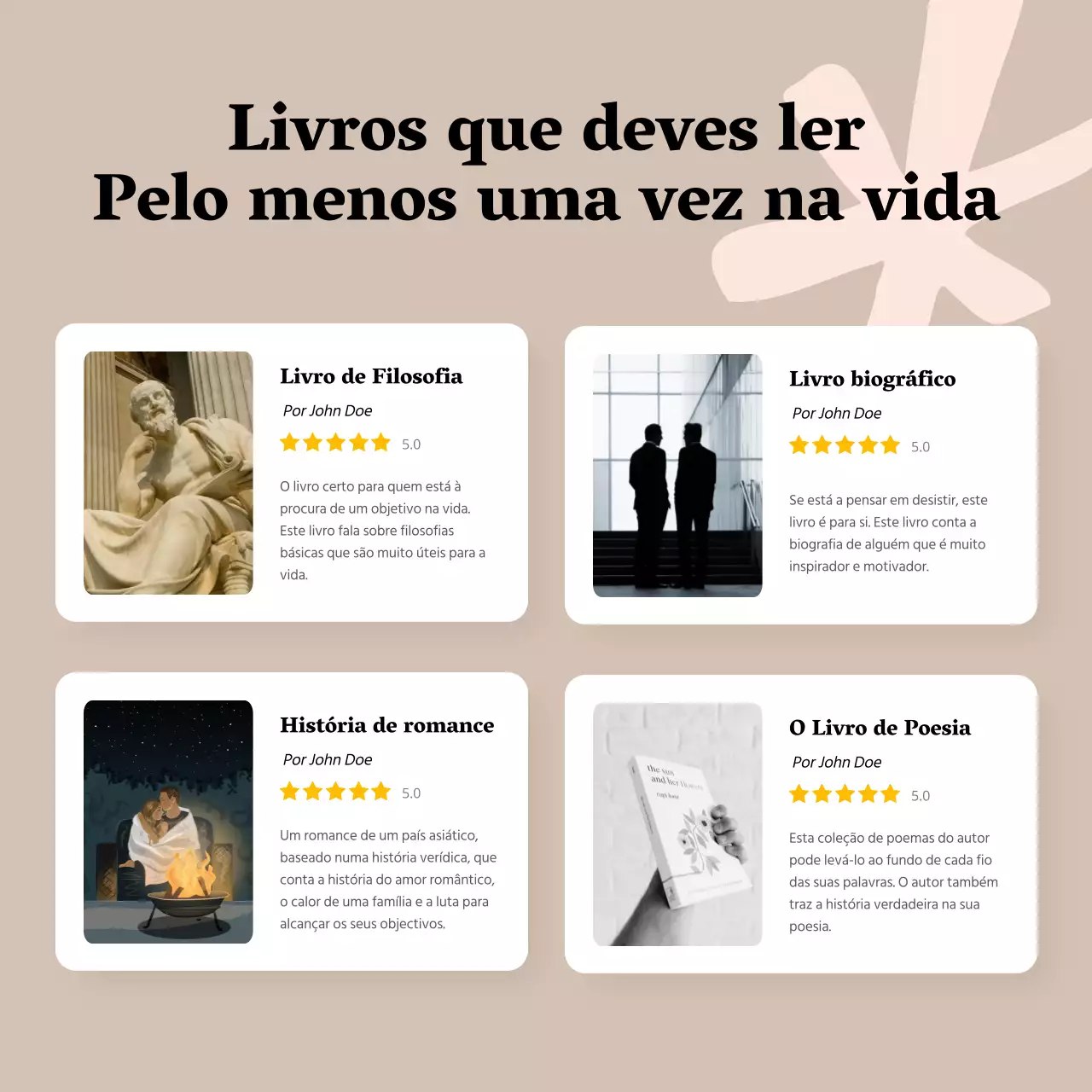 Guia de Recomendação de Livros Clássicos a Castanho e Branco