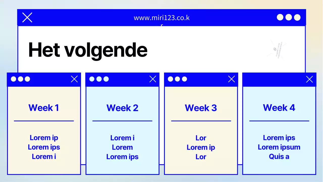 Een eenvoudige, marineblauwe en gele wervingsbrief