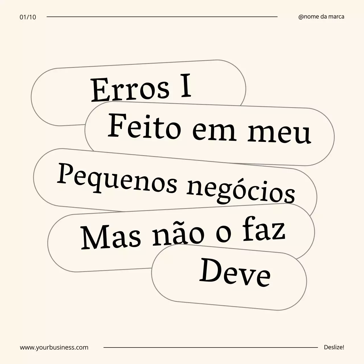 Guia de dicas de auto-crescimento para negócios minimalistas em bege e preto