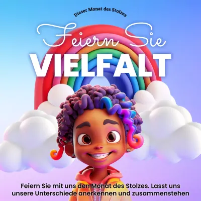 Werben Sie für eine fantastische Pride-Veranstaltung in Neonfarben
