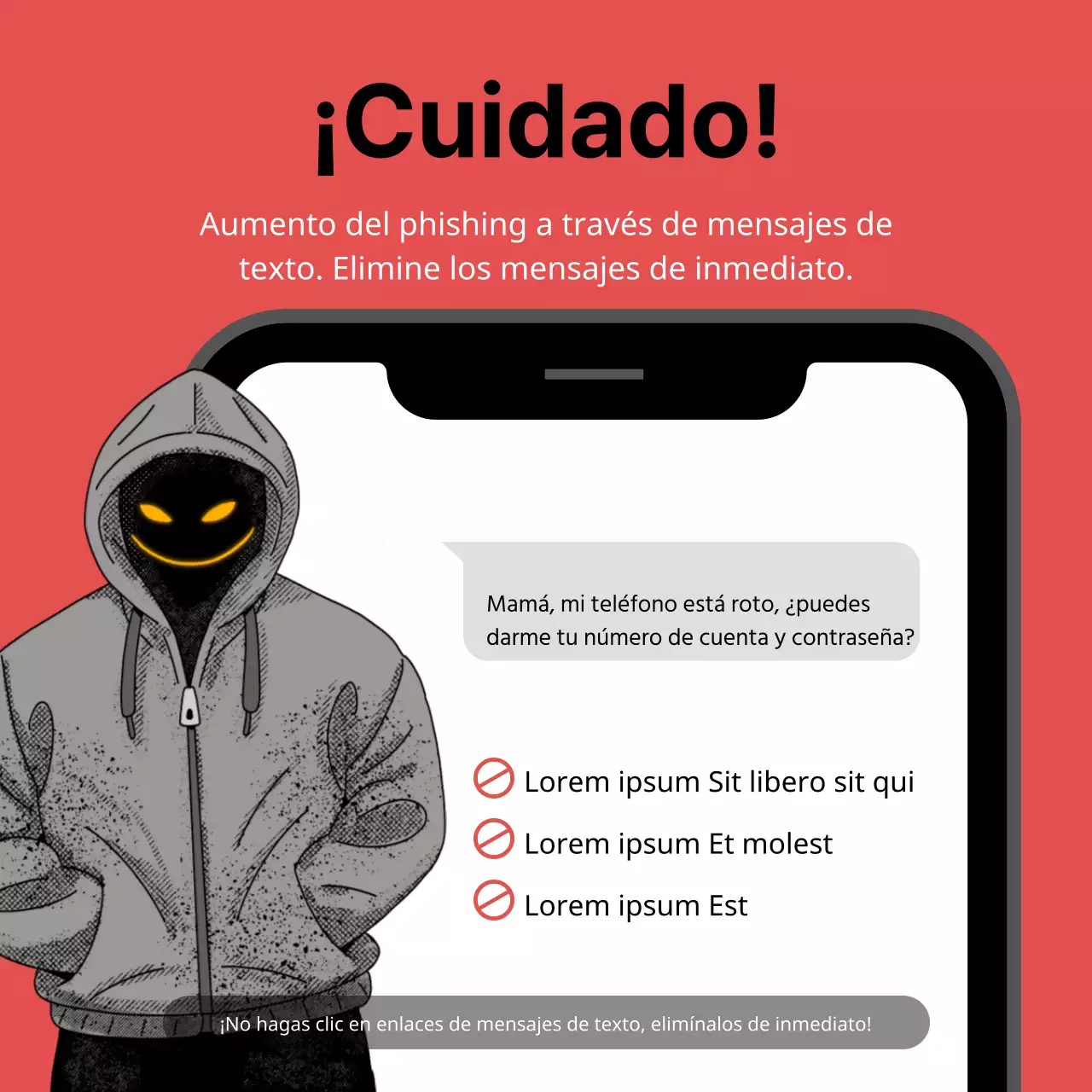 Promover el contenido policial en azul y blanco