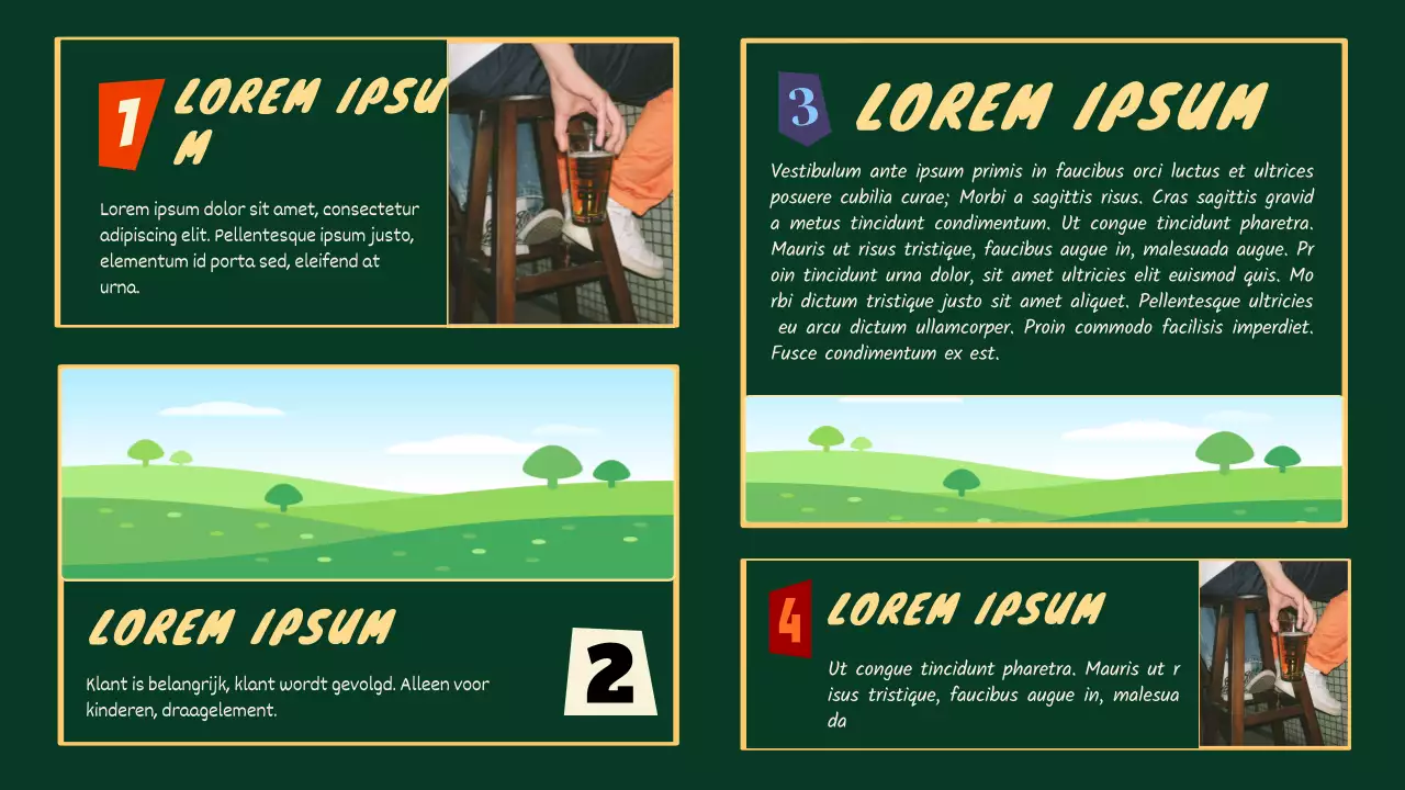 Groen en rood retro scrapbooking leermiddelen