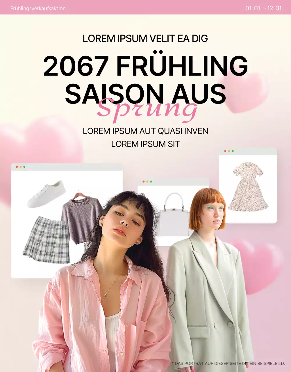 Förderung einer trendigen, modischen Hülle in Rosa