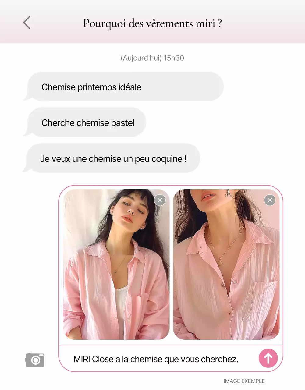 Promouvoir un détail de mode branché intro en rose