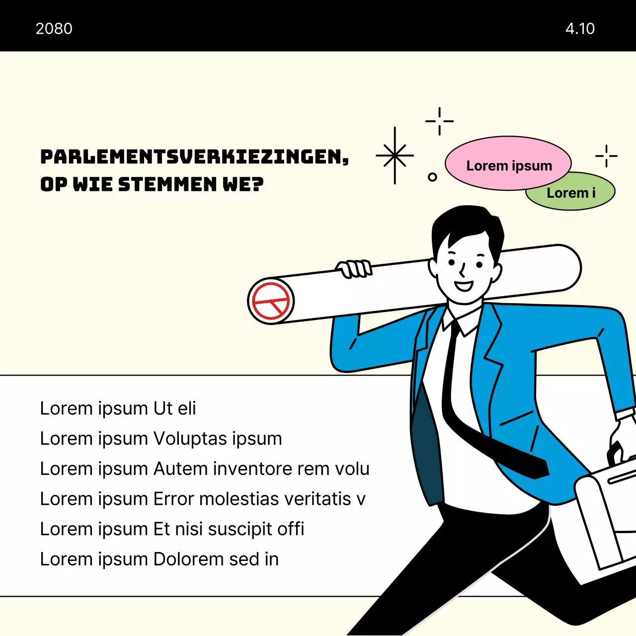 Een beige en minimalistische stemwijzer voor parlementsverkiezingen