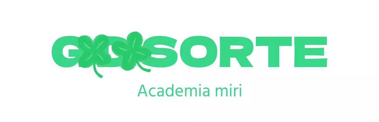 Desenho simples de escola com trevo de quatro folhas verde desenhado à mão e tipo de letra gótico