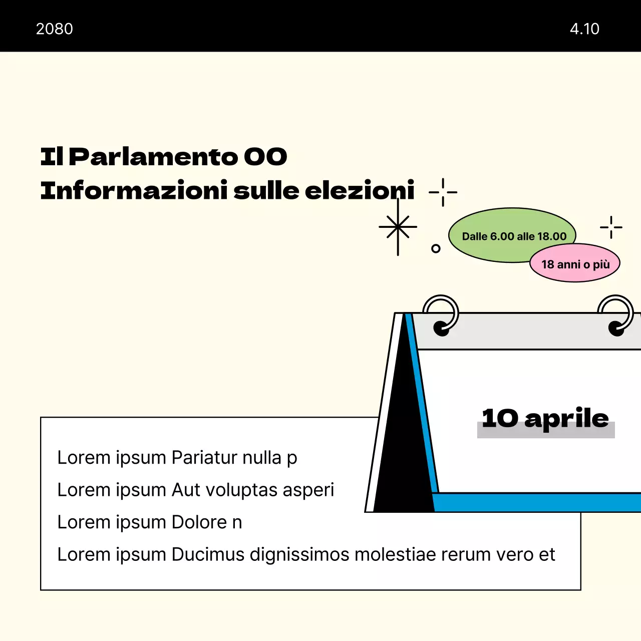 Una guida al voto per le elezioni parlamentari beige e minimalista