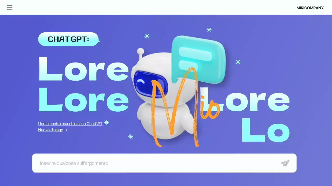 Una semplice introduzione blu e azzurra a ChatGPT