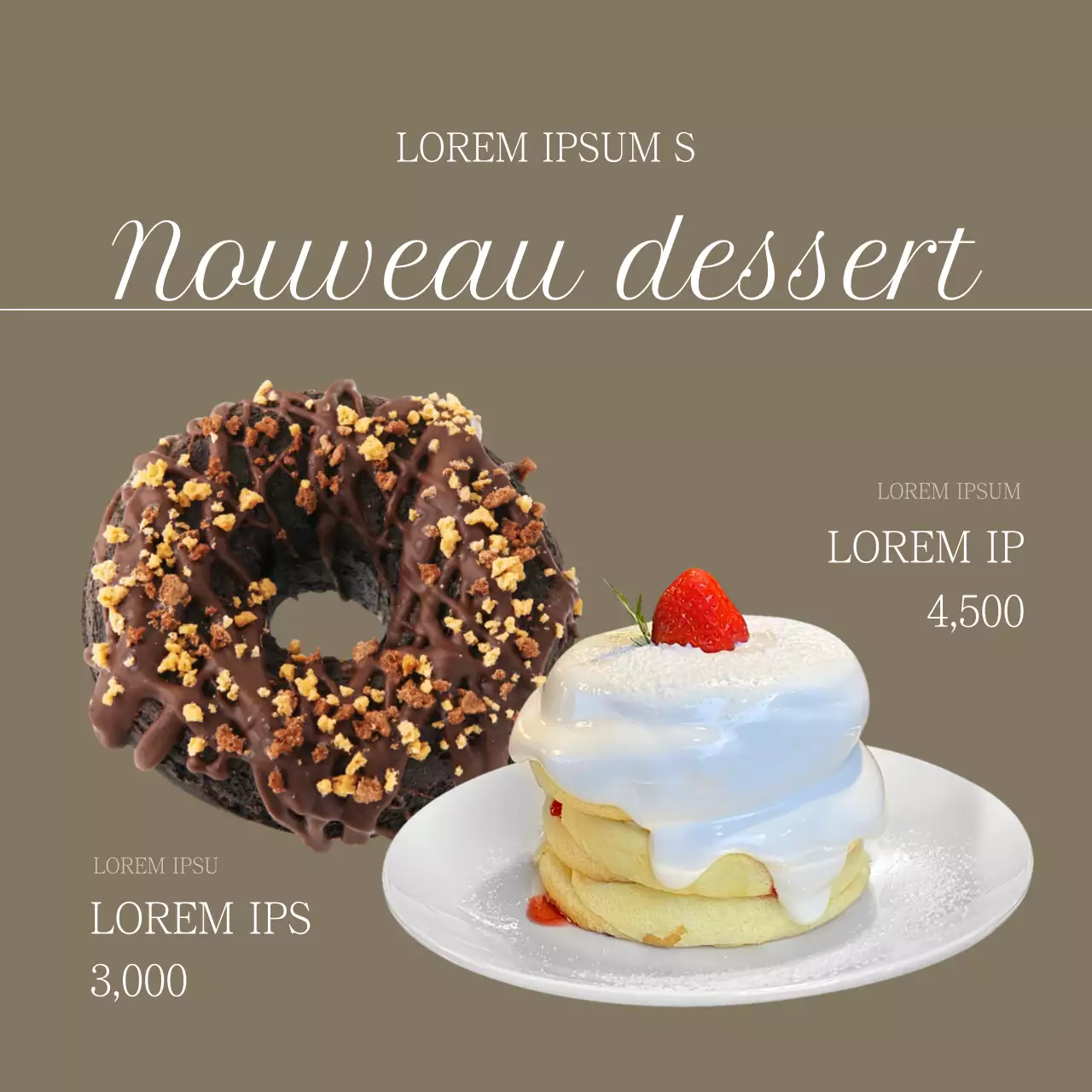 Annonces simples pour le café en marron et beige A propos des annonces