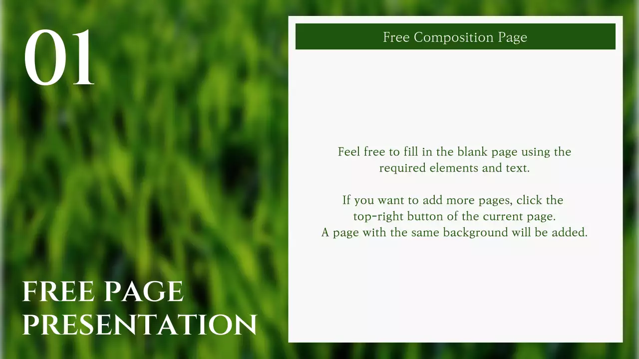 그린 네이처 가이드 프레젠테이션