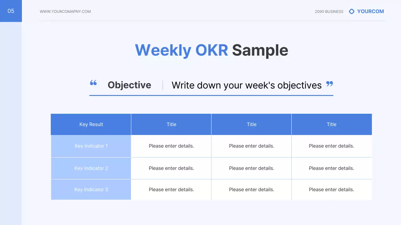 블루 모던 직원 가이드 프레젠테이션