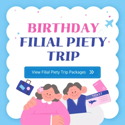 Blue Retro Birthday Promotion Social Media Post