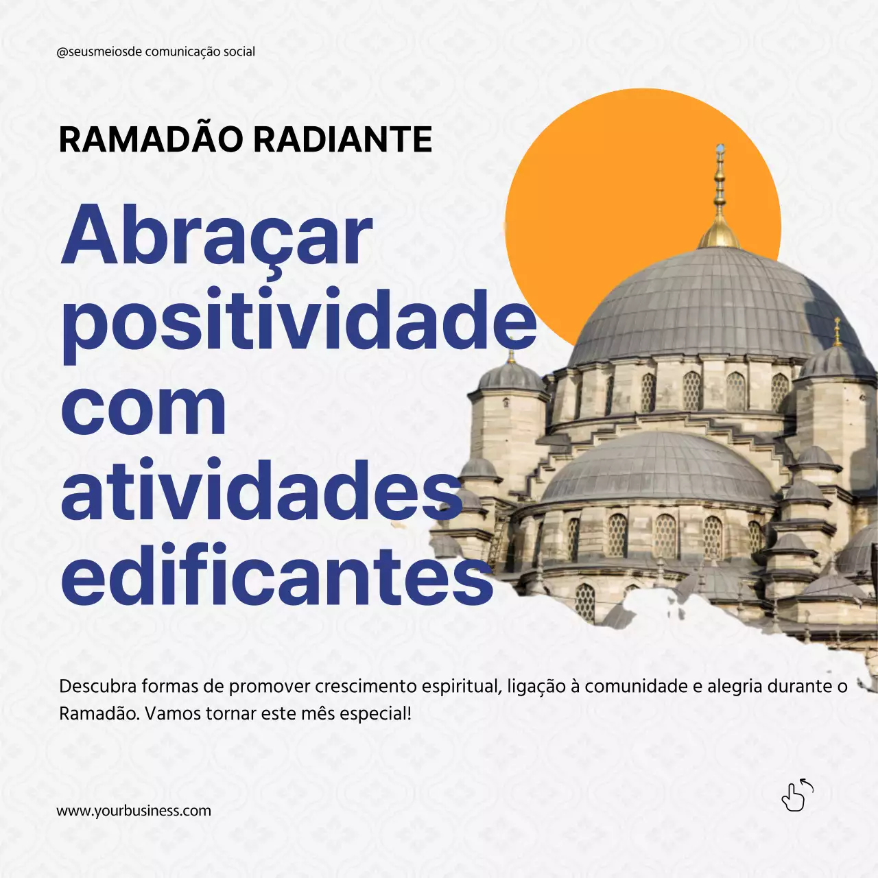 Blue Orange Guia de sugestões simples para o Ramadão