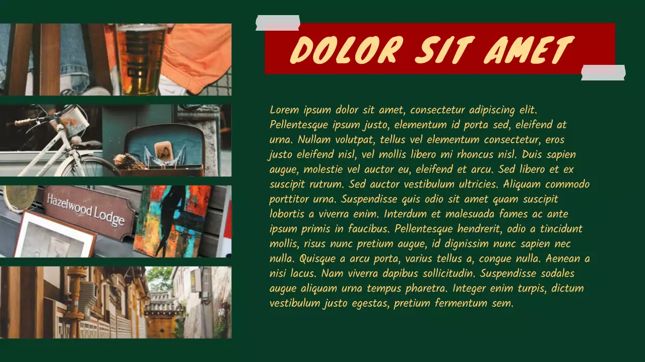 Recursos didácticos de scrapbooking retro verde y rojo