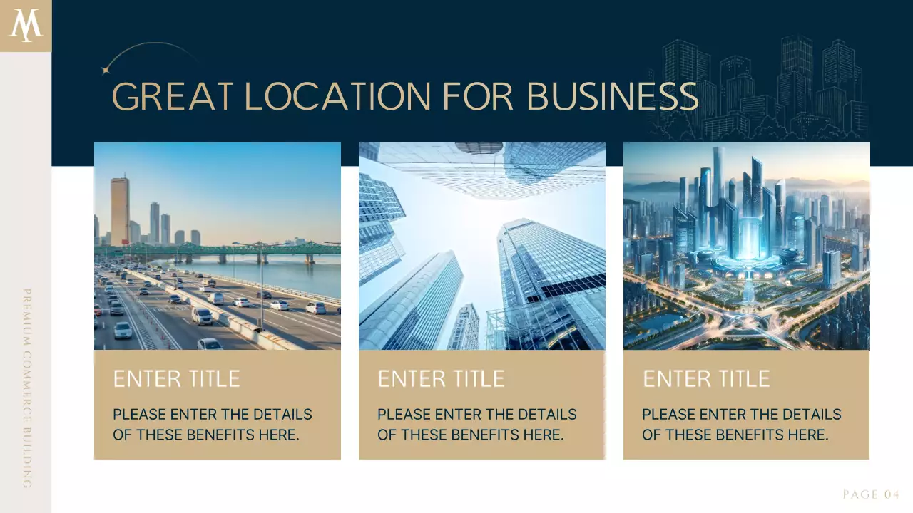 Navy Modern Real Estate Brochure Presentation