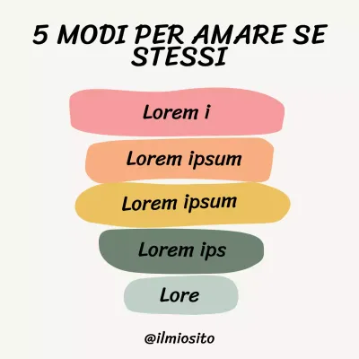 Materiale di studio illustrato di base per l'amore di sé beige e rosa