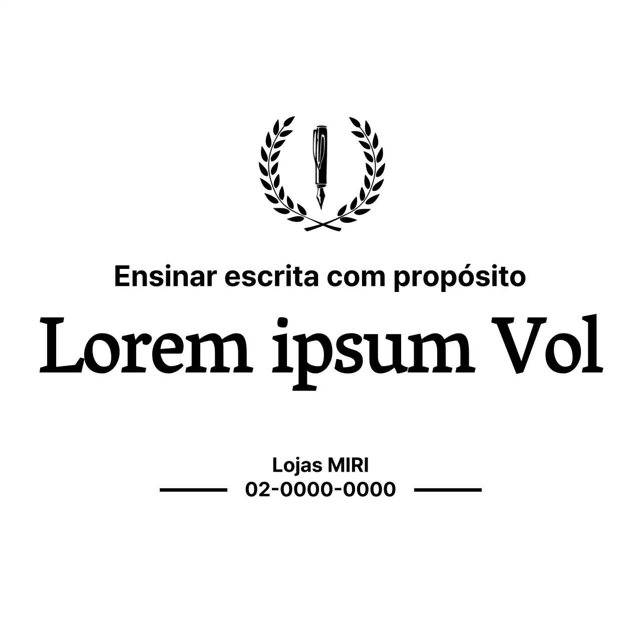 O design escolar transmite peso com uma disposição tipográfica simples