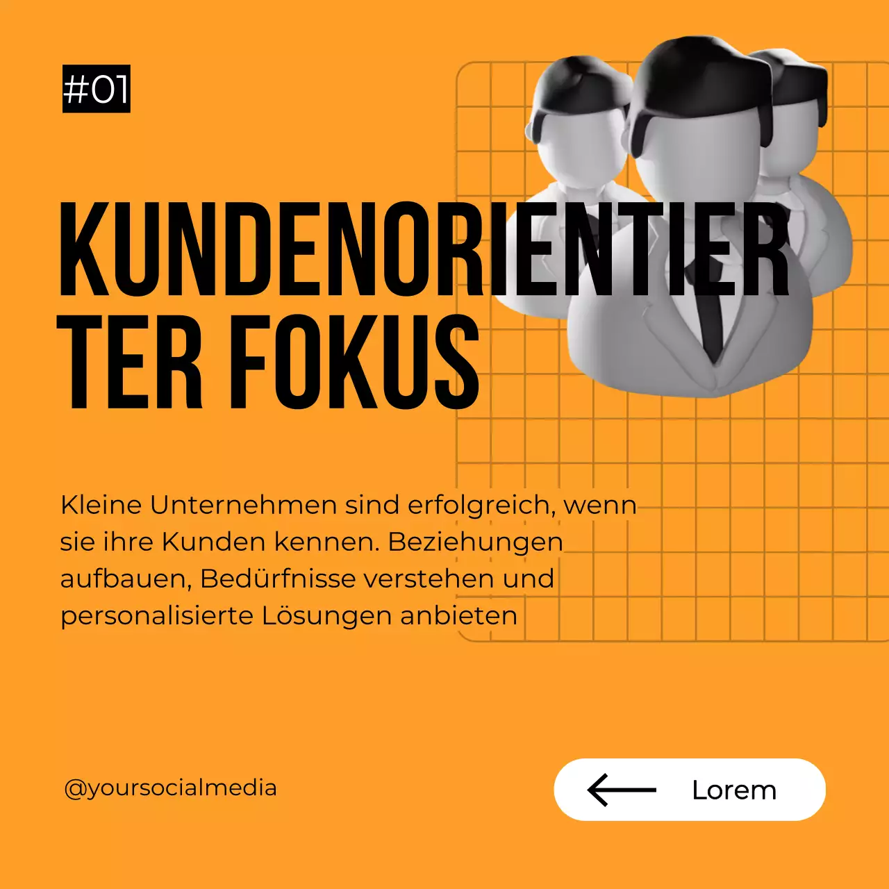 Orange-grauer Leitfaden für eine mutige Verkaufsstrategie für kleine Unternehmen