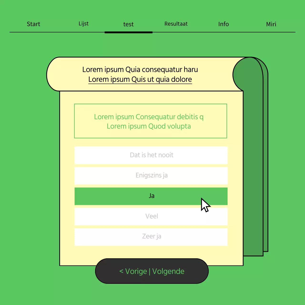 Een eenvoudige groen-gele depressietest voor zelfbeoordeling post