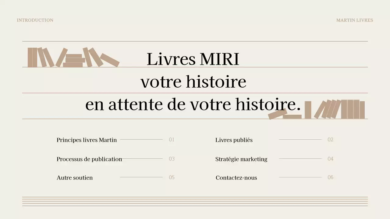 Une proposition de livre simple en marron et beige