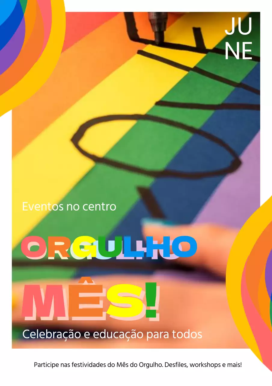 Campanha Educativa do Mês do Orgulho Arco-íris e Branco na Moda