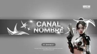 Portada de introducción al juego inspirada en la ciencia ficción en blanco y plata