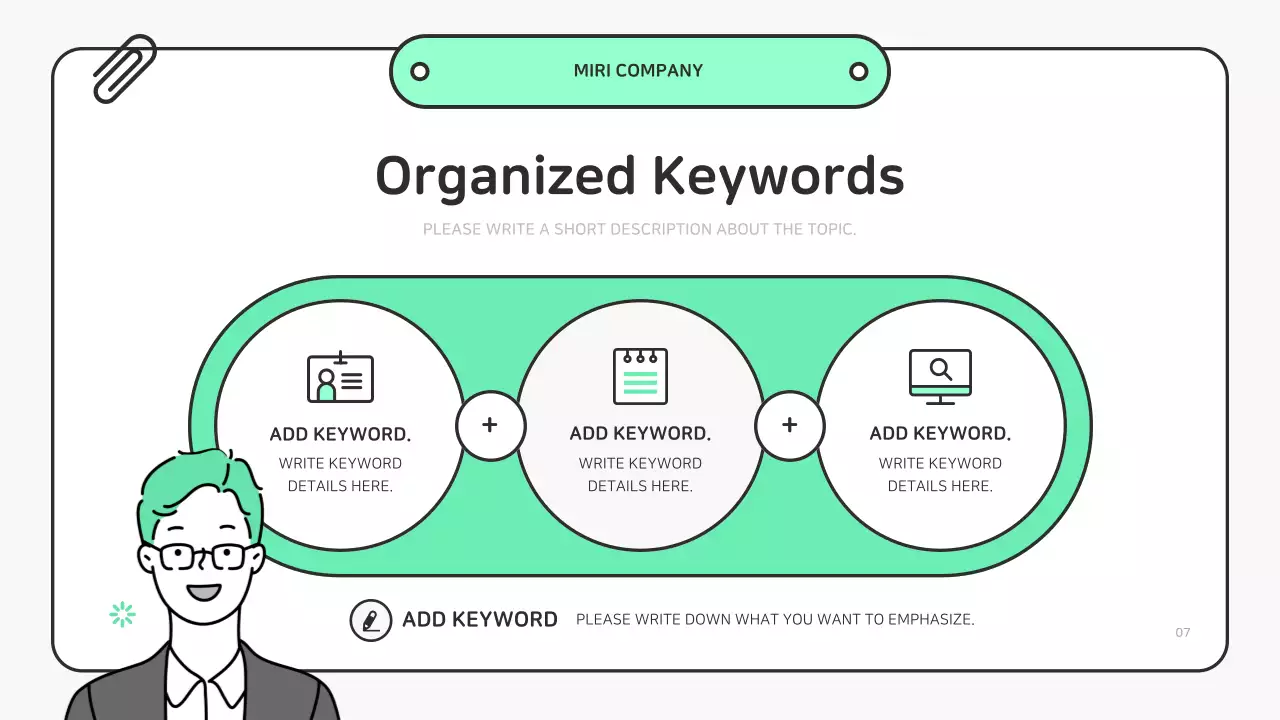 민트 심플 비즈니스 보고서 프레젠테이션