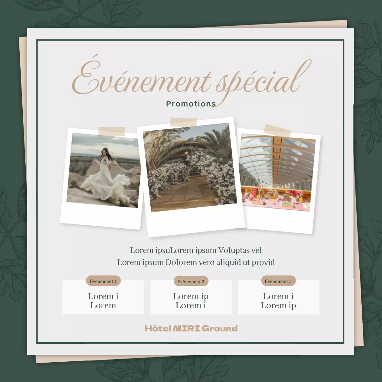 Promouvoir les vendeurs de mariages verts et haut de gamme