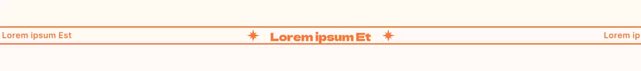 Diseño de la correa con tipografía y líneas superior e inferior