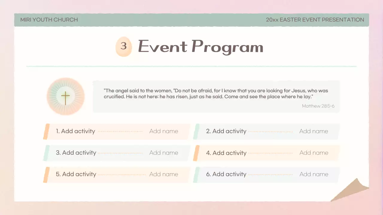 Beige Traditional Easter Event Presentation