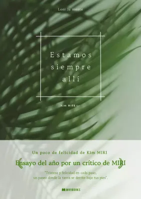 Portada de libro de ensayo natural en verde
