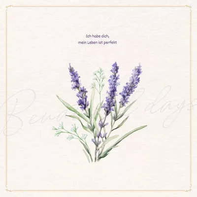 Poste einen lila Spruch in einer hübschen lila Farbe