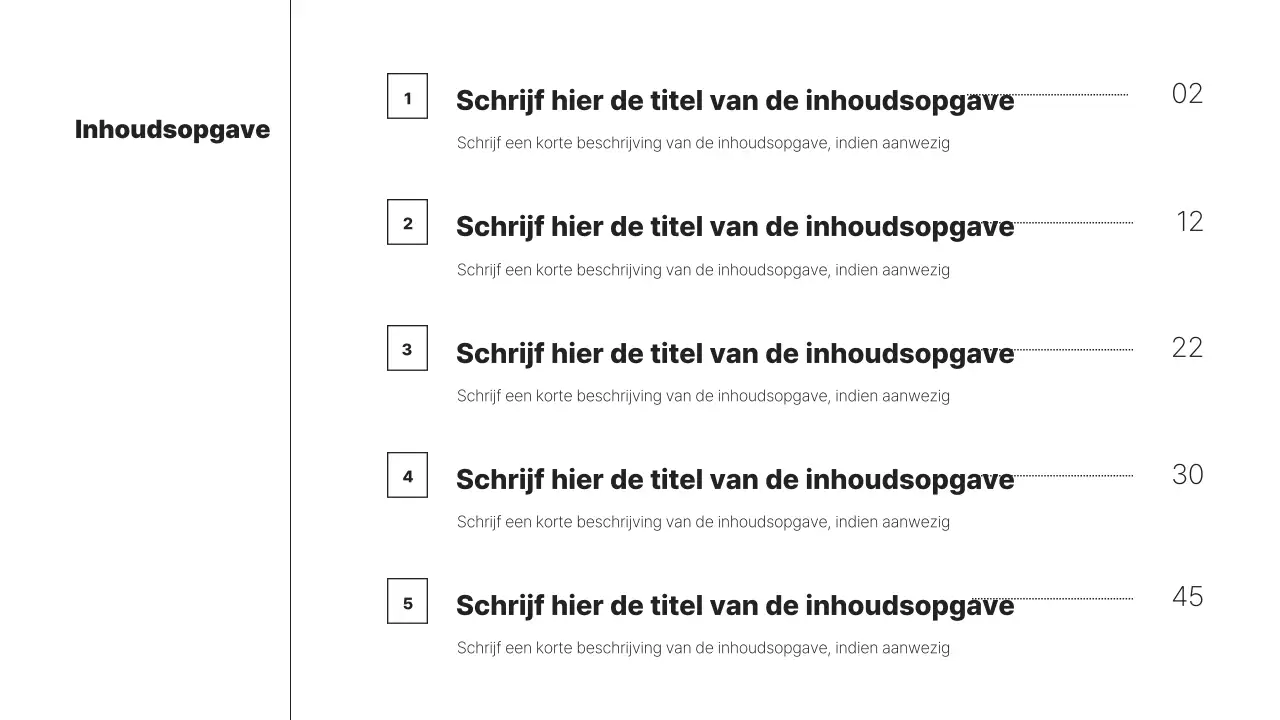 Eenvoudig afdrukbaar strategisch planningsrapport in wit en grijs