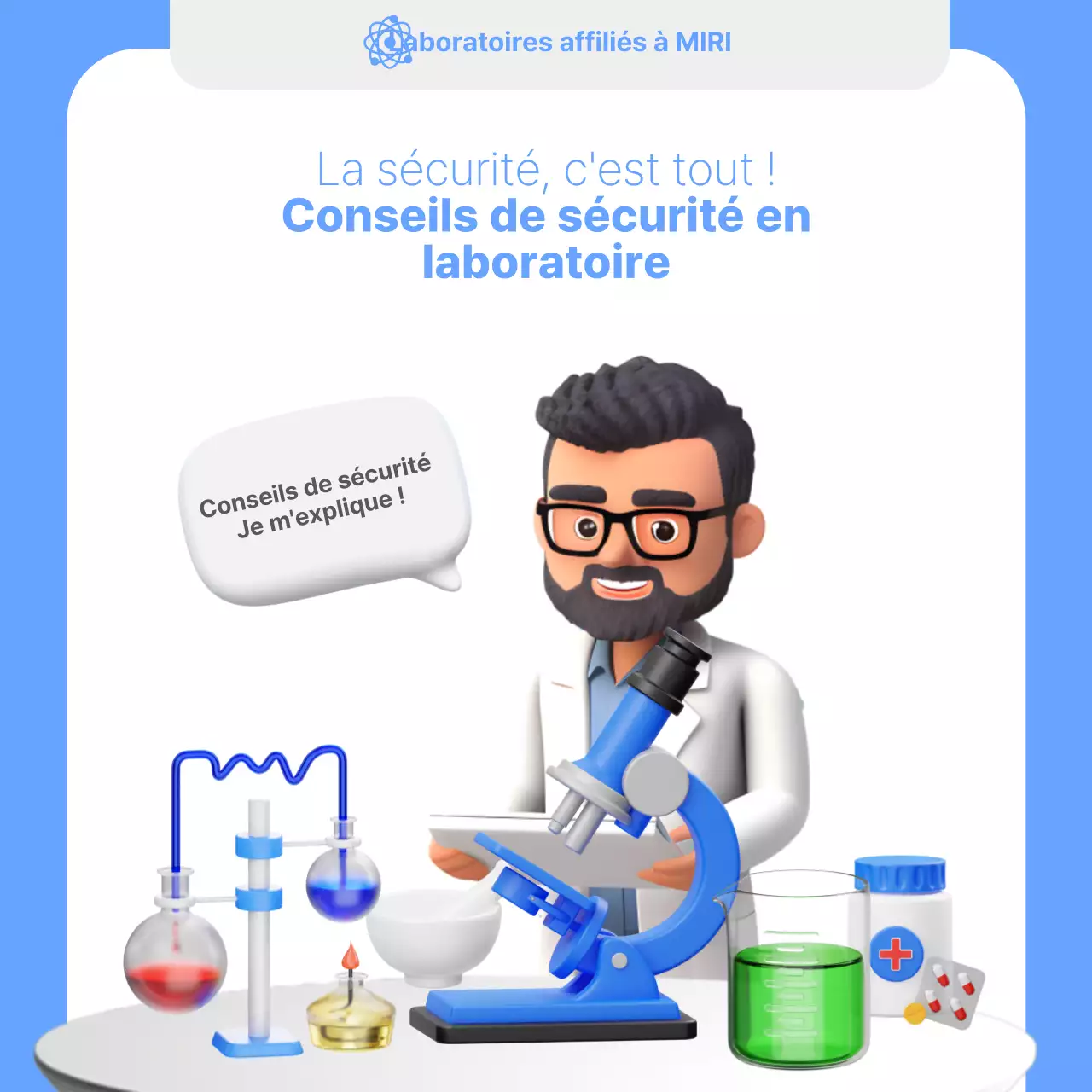 Conseils de sécurité pour les laboratoires bleus et blancs expliqués